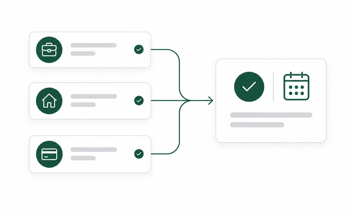 Multiple loan payment cards combining into one simplified repayment card